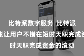 比特派数字服务  比特派的快速转账让用户不错在短时天职完成资金的滚动